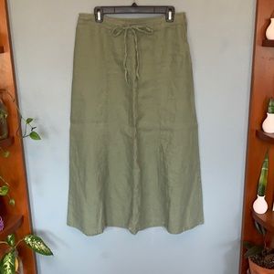 H&M Linen Drawstring Skirt
